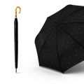 Luxury Men Big Size Long Handle Advertising Straight Umbrella with Special Design Bamboo Handle